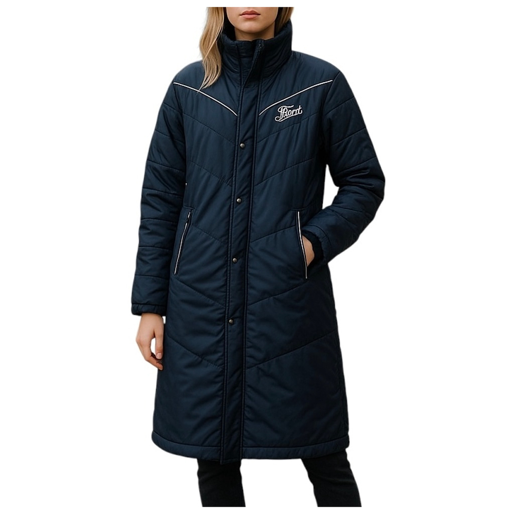 Women's Navy Puffer Coat